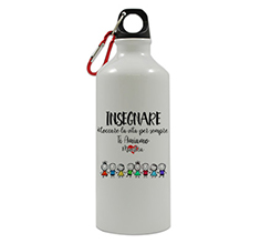 borraccia per maestre personalizzata con grafica insegnare