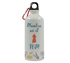 borraccia personalizzata con grafica maestra sei il top