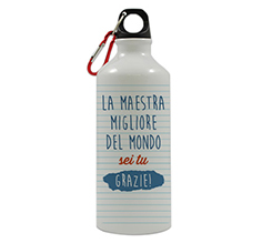 borraccia per maestra con grafica migliore maestra