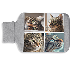 Borsa acqua calda personalizzata collage 4 riquadri