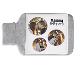 Borsa acqua calda cuore famiglia mamma