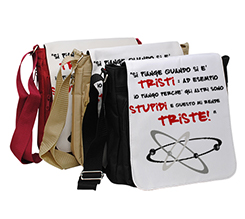 Borsa a tracolla con frase ironica