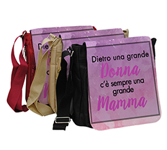 Borsa a tracolla per la mamma con frase dedicata