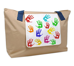 Borsa fashion Impronte colorate