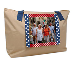 Borsa fashion Pois bianchi