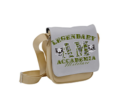 Borsello a tracolla da uomo con grafica militare