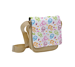 Borsello tracolla per maestra con foto e grafica Bambini Colorati