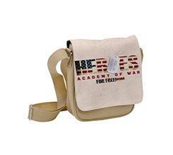 Borsello da uomo con grafica militare