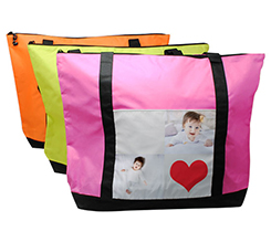 Borsa multiuso con foto e grafica a cuore