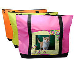 Borsa multiuso con foto e grafica Fiori Colorati