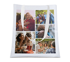 Borsa Shopping con grafica Collage 5 riquadri