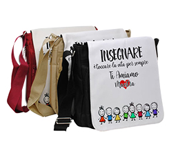 Borsa tracolla per insegnante grafica Ti Amiamo Maestra