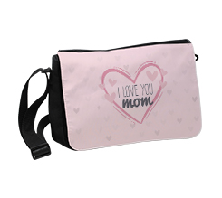 Borsa tracolla piccola per mamma con foto e grafica Cuore