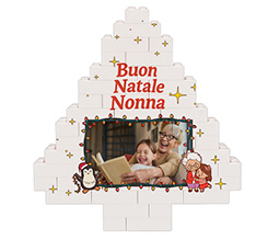 Mattoncini puzzle albero Buon Natale nonna