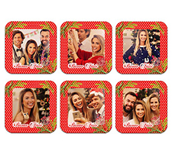 Calamite quadrate Bacche Natalizie Pack da 6