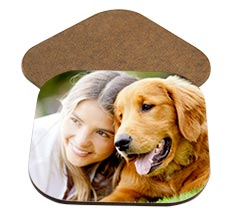 Sottobicchiere quadrato in legno