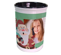 Portapenne in ceramica Babbo Natale