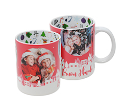 stampa foto su tazza natalizia