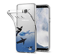 Cover Trasparente Galaxy S8 Plus Pinguini