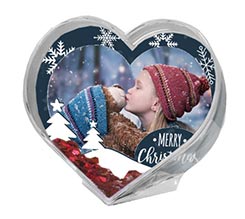 Palla di Neve a Cuore Christmas trees