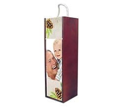 Cassetta in legno per vino Pine cone