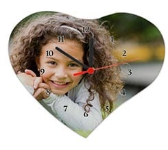 Orologio Cuore Legno 25x21 Basic black