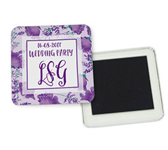 Magnete quadrato frigo Lavanda