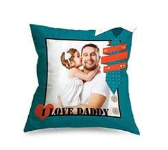 Cuscino in Tessuto Scamosciato I love Daddy