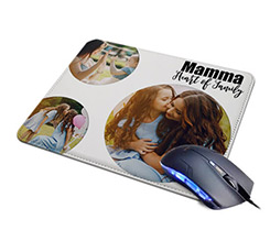 Tappetino Mouse in Pelle Citazione mamma