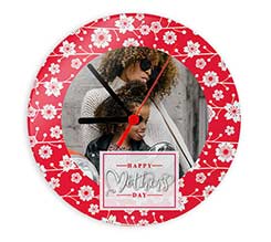 Orologio tondo in vetro Mother's day