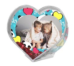 Palla di Neve a Cuore Lovely panda