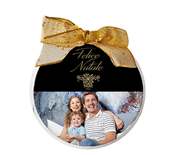 Palla di Natale tonda Black Christmas