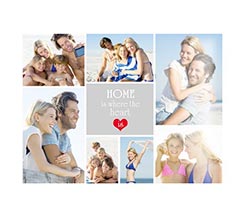 Poster collage Home is heart