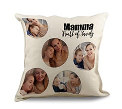 Cuscino in Juta Heart family