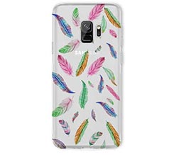 Cover trasparente Galaxy S9 Piume