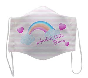 Mascherina viso Arcobaleno