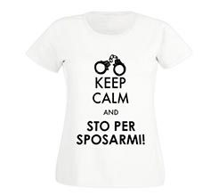 T-shirt donna in cotone Keep calm