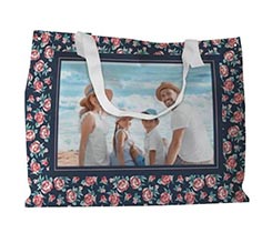Borsa da spiaggia personalizzata Rose texture