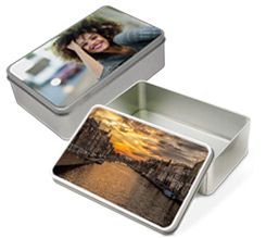 Scatola di Latta Rettangolare con foto