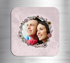 Calamita quadrata in masonite Pink wedding