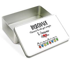 Scatola di latta rettangolare Insegnare