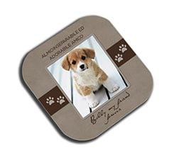 Sottobicchiere in legno quadrato My best friend