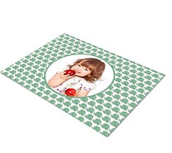 Tovaglietta in tessuto Elefantini verdi