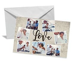 Bigliettino Auguri Crazy collage