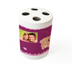 Portaspazzolino con foto