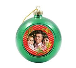 Palla di Natale in vetro colorato Bacche natalizie