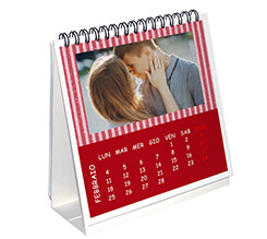 Calendario da tavolo Fasce rosse