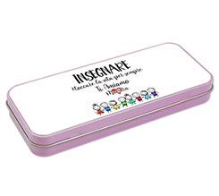 Astuccio Portapenne in Metallo Insegnare