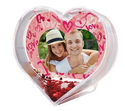 Palla di Neve a Cuore Words of love