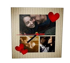 Orologio Quadrato in Vetro Cartonato